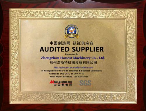 SGS Certificate-HONEST