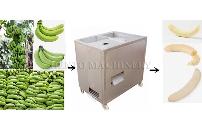 green banana peel removing machine