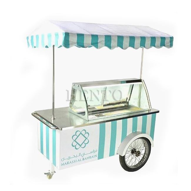Gelato Ice Cream Push Cart