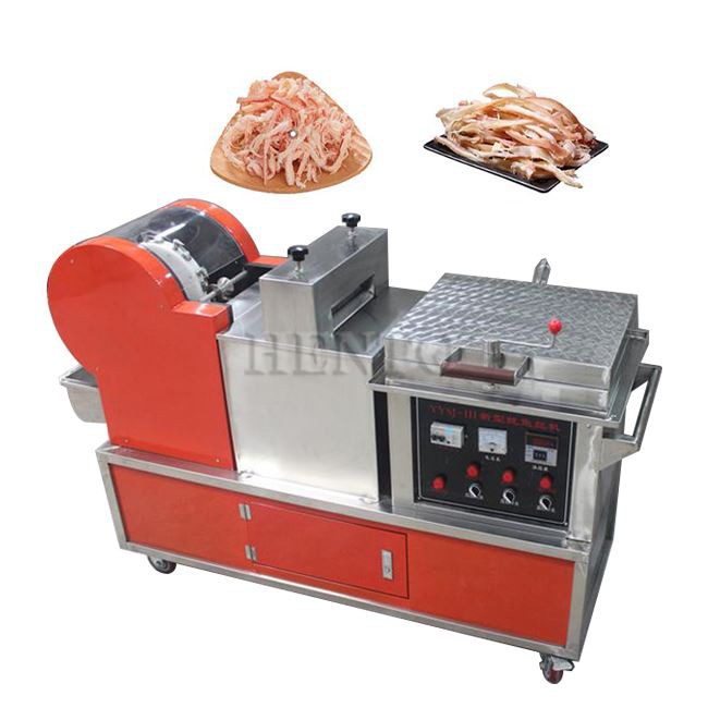 Squid Shredding and Roasting Machine