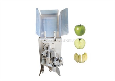 How does Apple Peeling Coring Cutting Machine work?