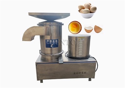 What is the hourly output of the egg breaker machine