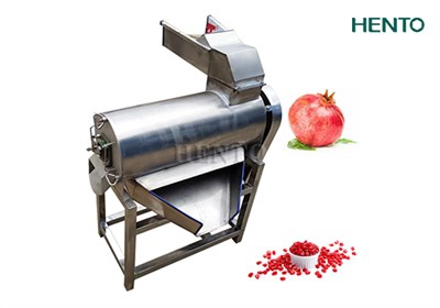 How to separate the peel and seeds of a pomegranate?