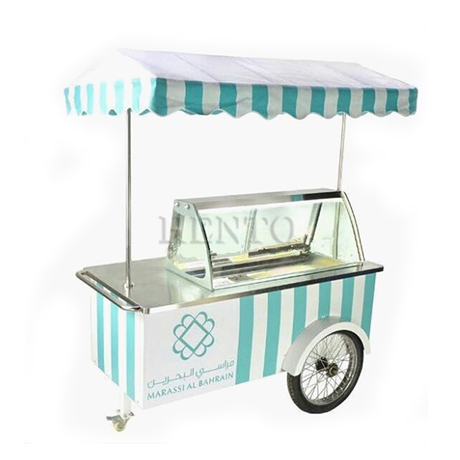 Gelato Ice Cream Push Cart
