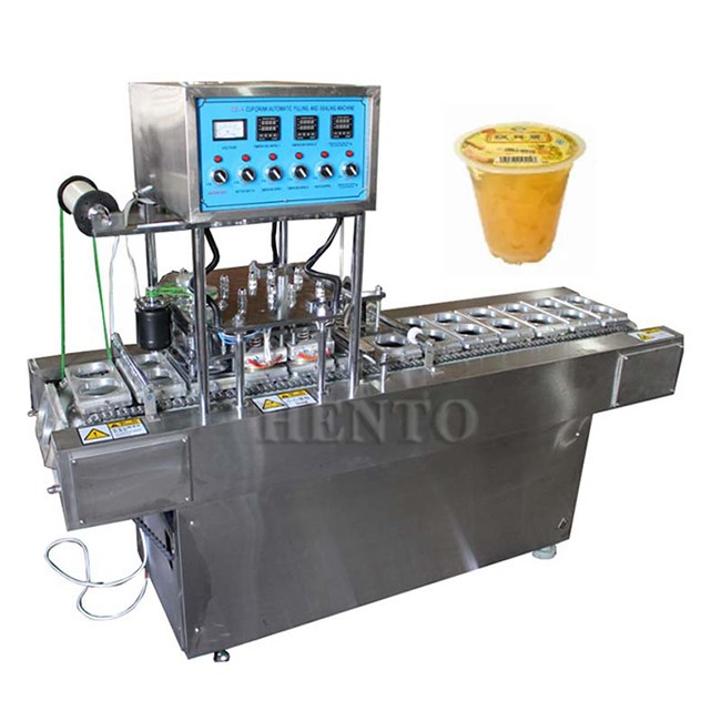 Automatic Plastic Cup Filling and Sealing Machine